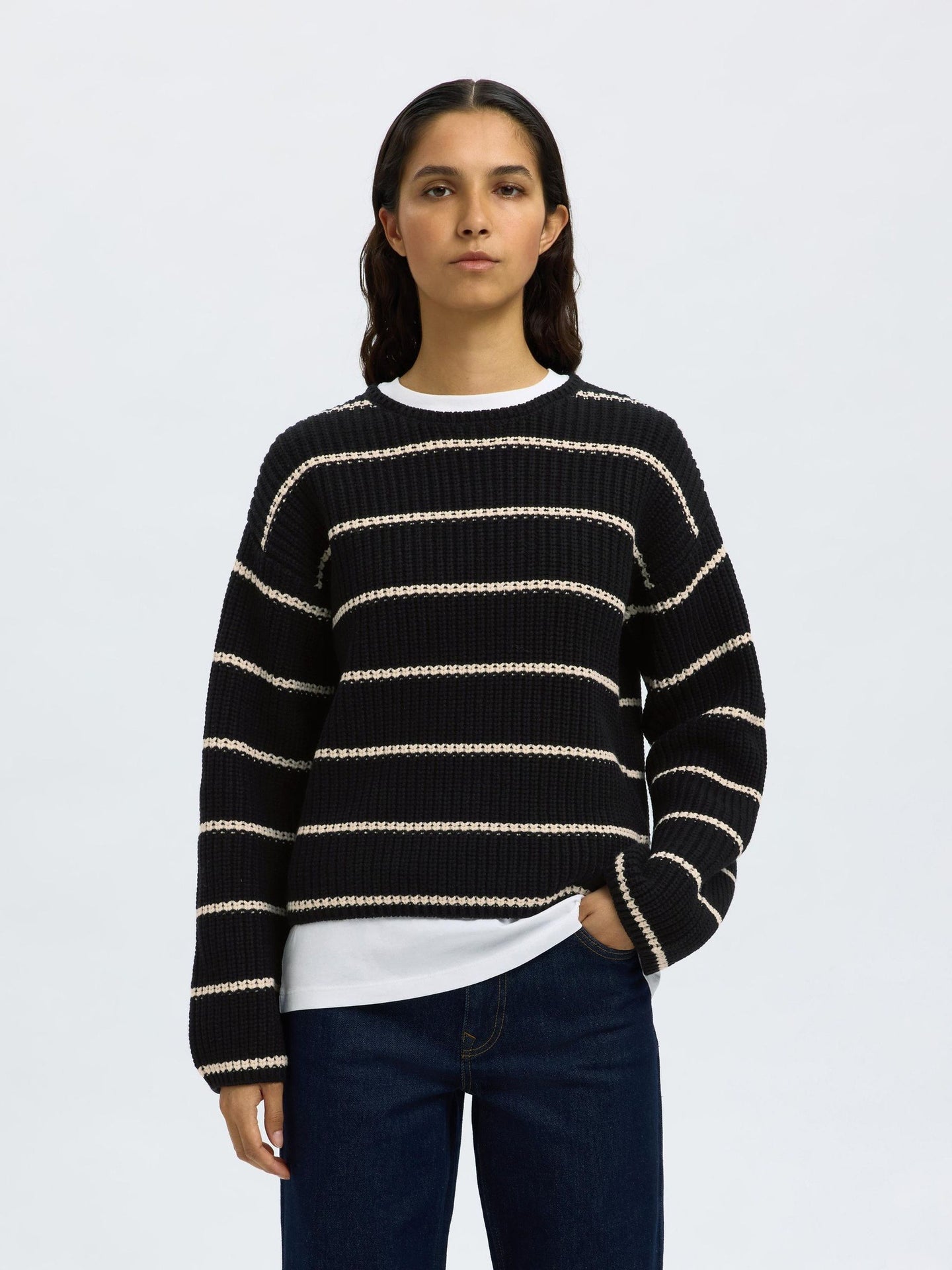 Selma sus ls knit o-neck