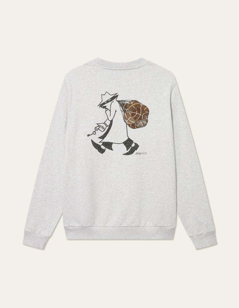 Les Deux Brandon Sweatshirt Lichtgrijs Heren