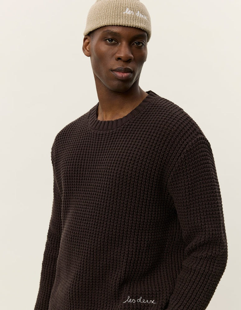 Alvin waffle crewneck knit