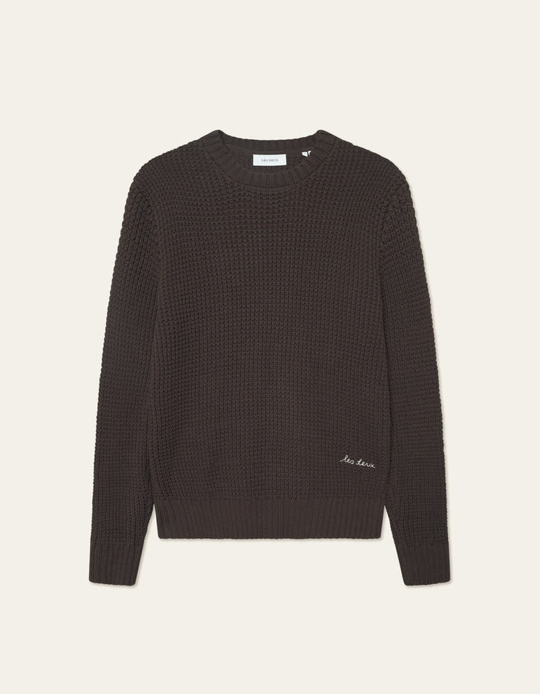 Alvin waffle crewneck knit