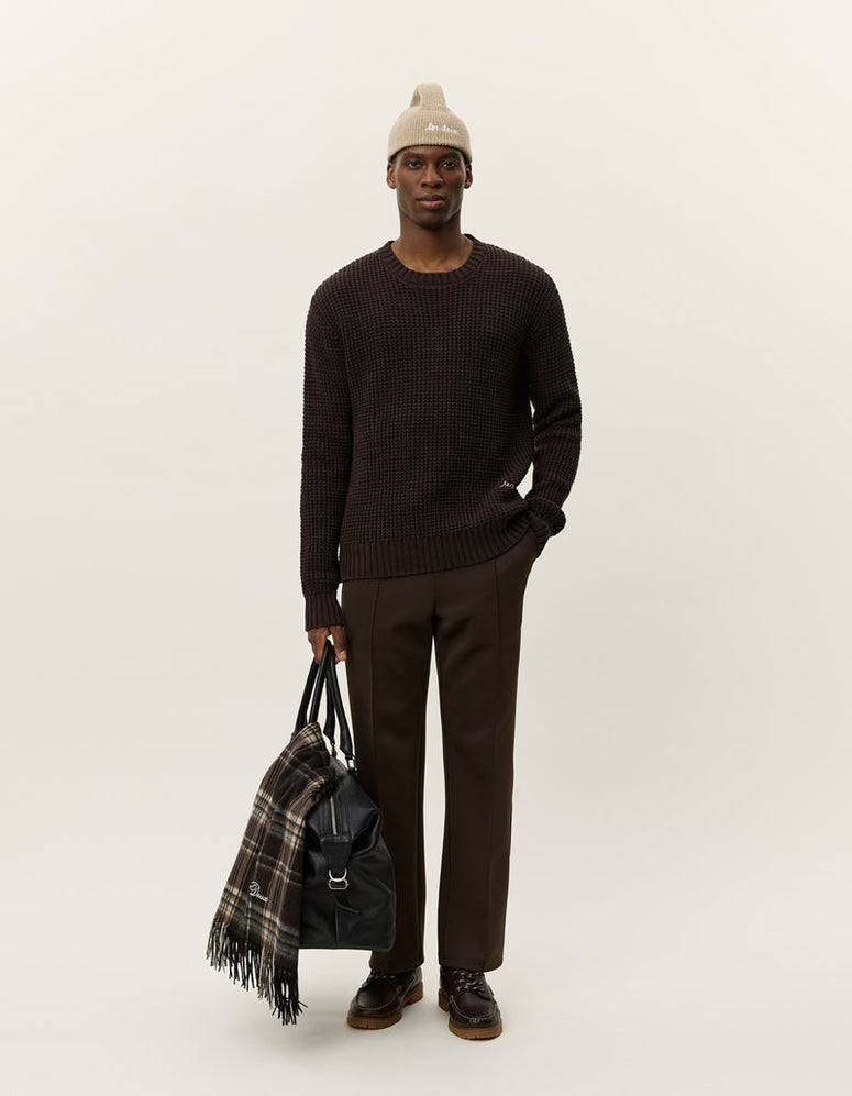 Alvin waffle crewneck knit