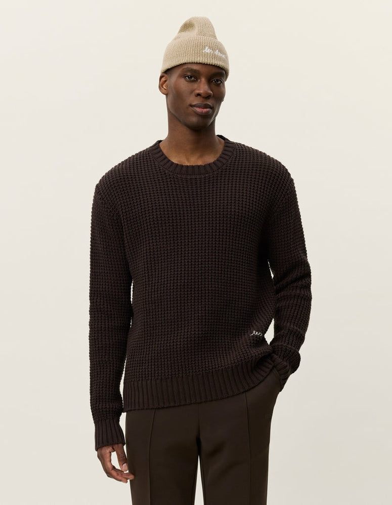 Alvin waffle crewneck knit