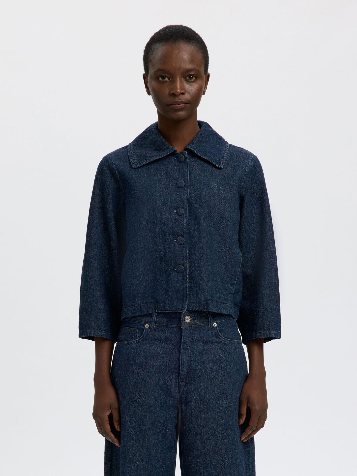 Relaxed Hanny 3/4 denim jacket