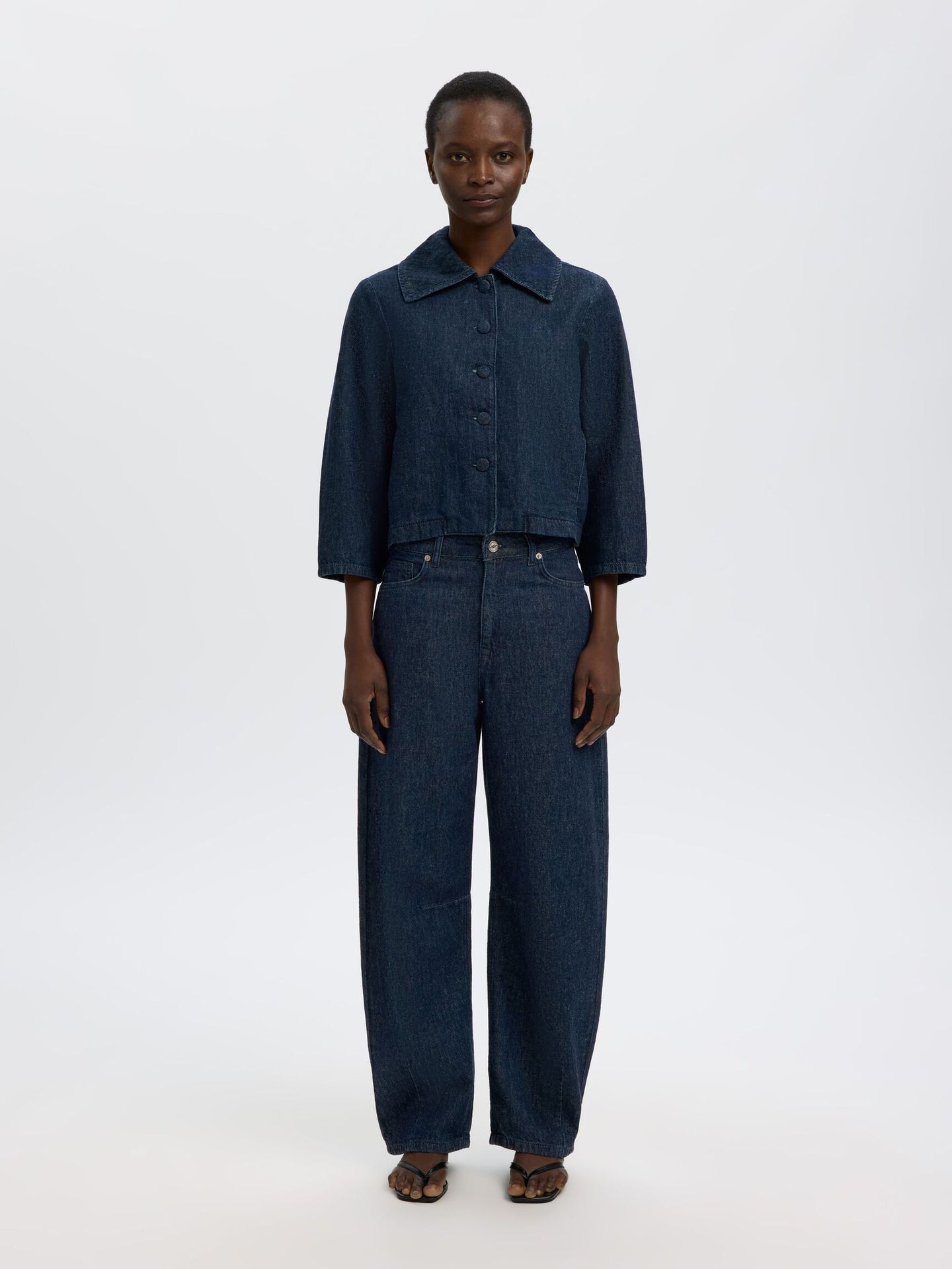 Relaxed Hanny 3/4 denim jacket