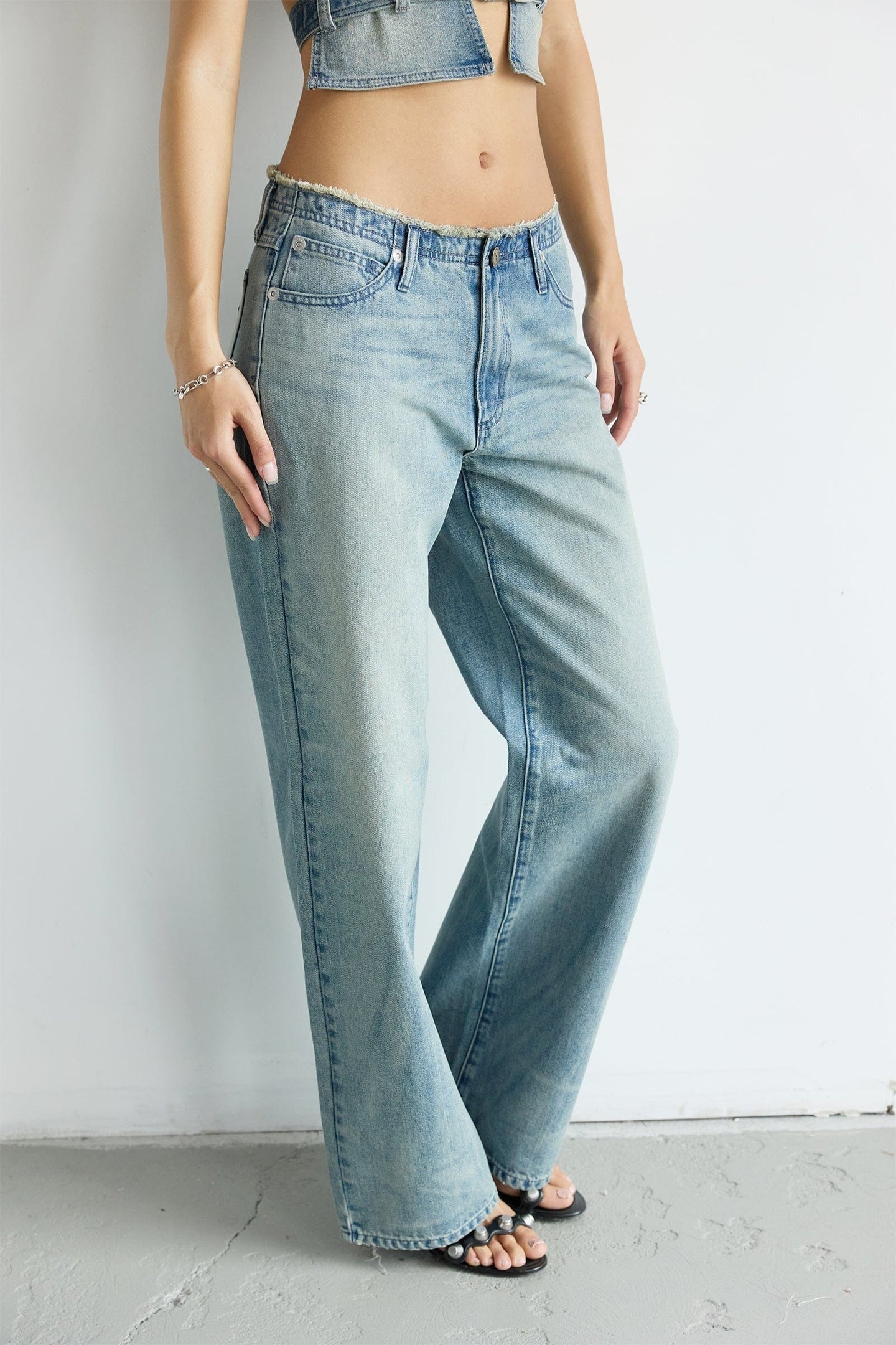 Abrand 99 Low Baggy Blauw Dames