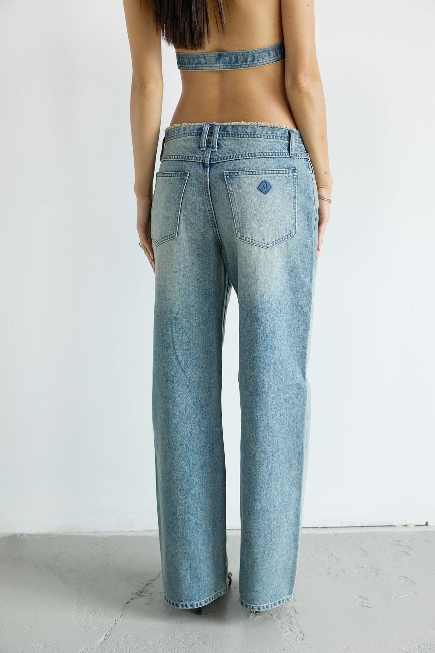Abrand 99 Low Baggy Blauw Dames