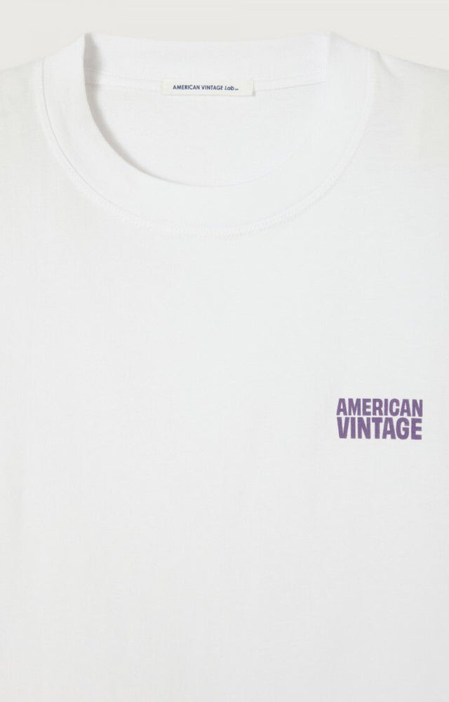 American Vintage Gixy Tee Wit Heren