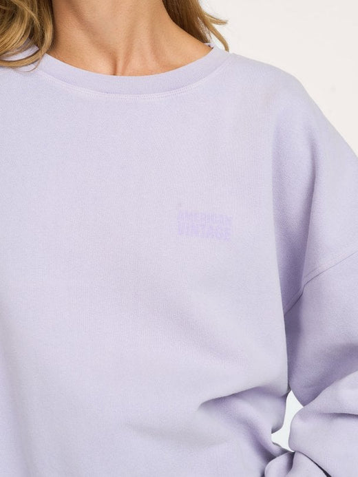 American Vintage Jitbay Sweater Lichtpaars Dames