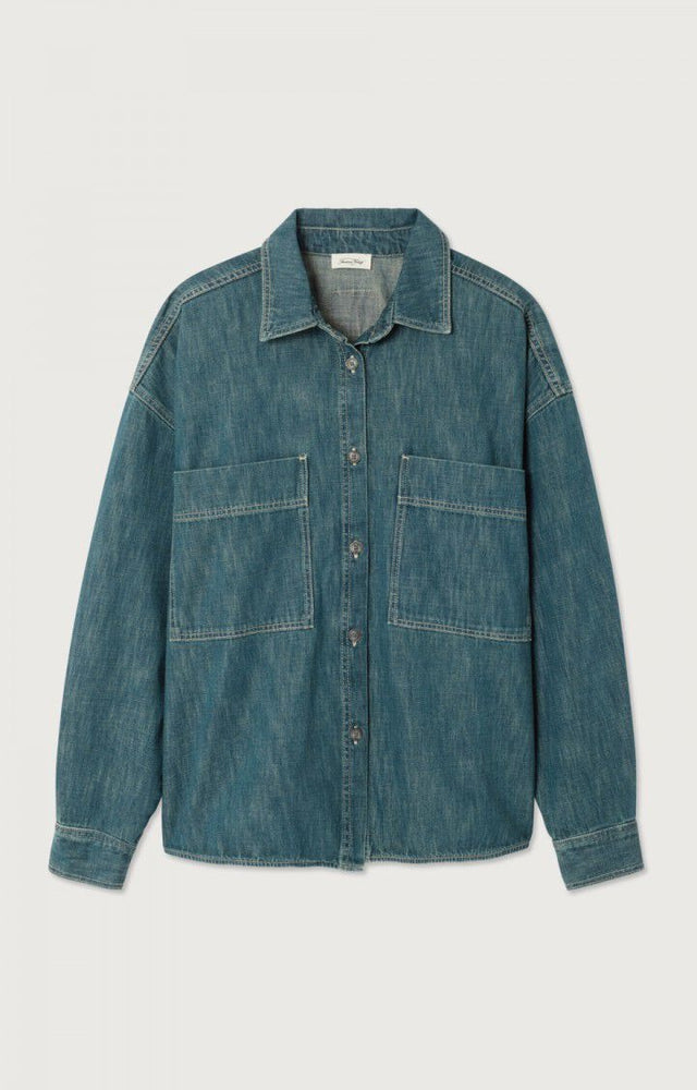 American Vintage Ydopark Shirt Donkergroen Heren