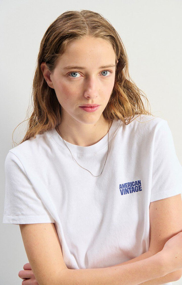 American Vintage Ykobow T-shirt Wit Dames