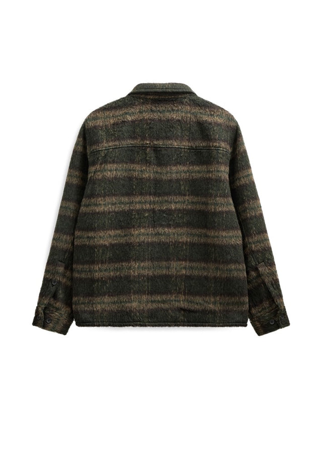 Anerkjendt Oscar Heavy Twill Check Overshirt Donkergroen Heren