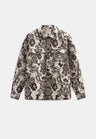 Anerkjendt Oscar Jacquard3 Overshirt Donkerrood Heren