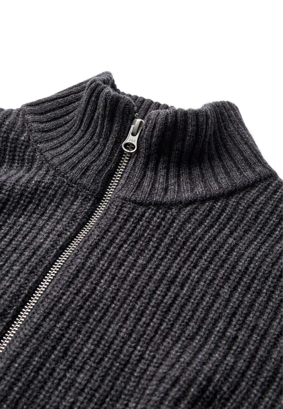 Anerkjendt Sinus Zip Wool Cardigan Grijs Heren