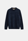 Anerkjendt Sune Chenille Knit Donkerblauw Heren