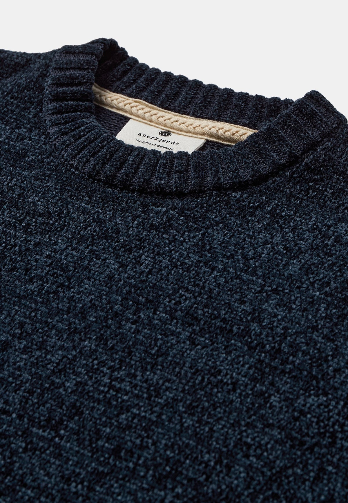 Anerkjendt Sune Chenille Knit Donkerblauw Heren