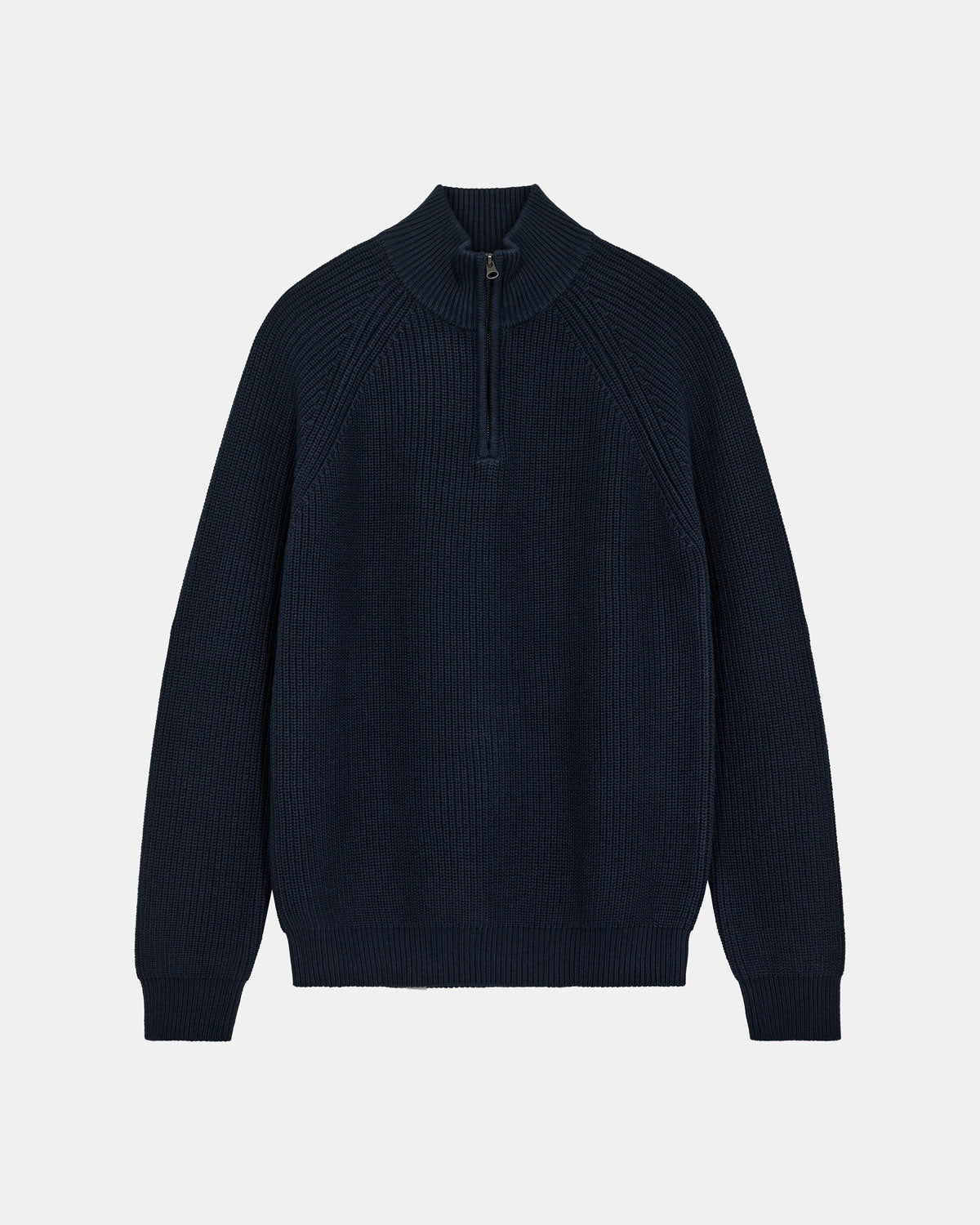 Anerkjendt Sune Patent Halfzip Knit Donkerblauw Heren