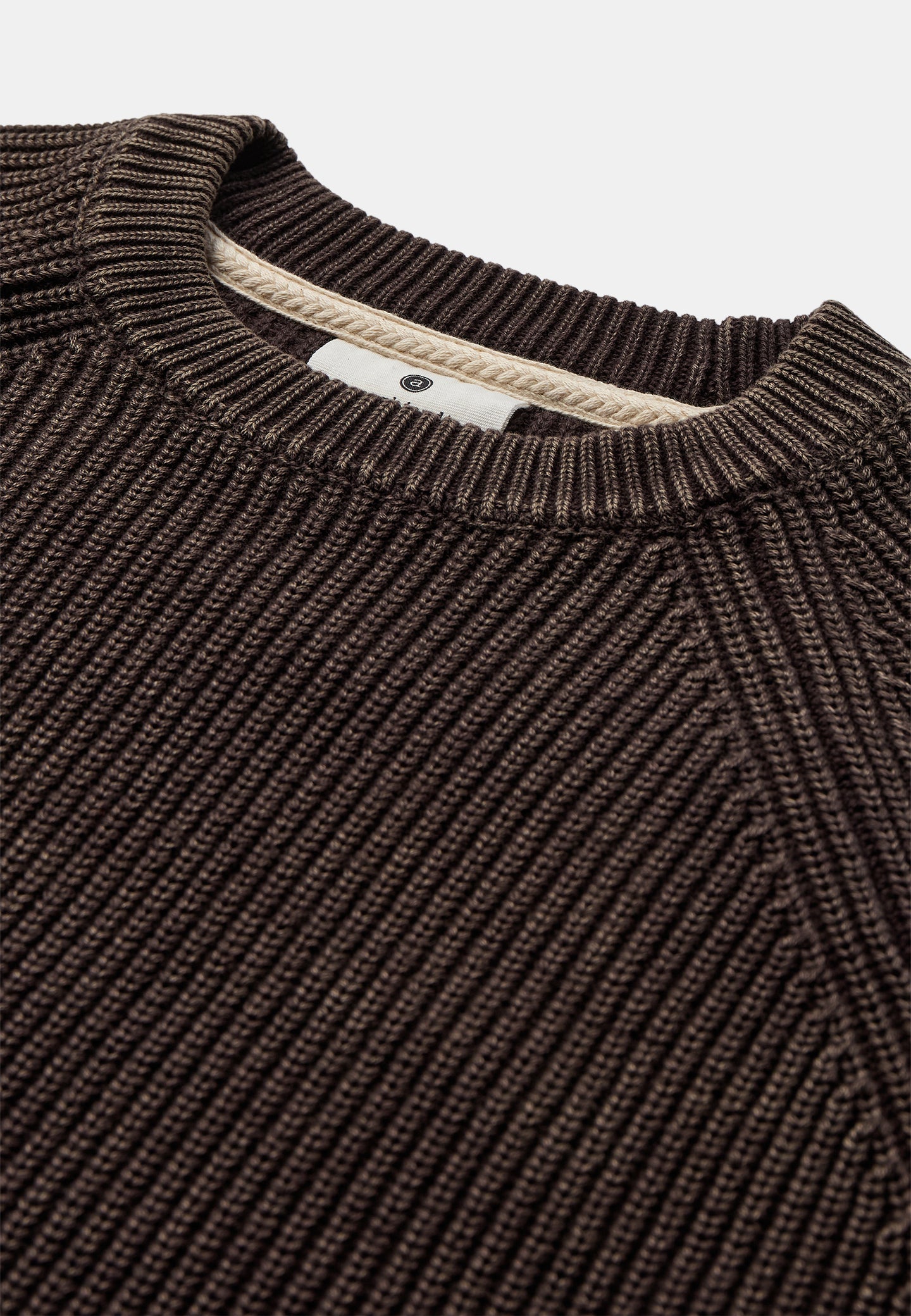 Anerkjendt Sune Washed Patent Knit Donkerbruin Heren