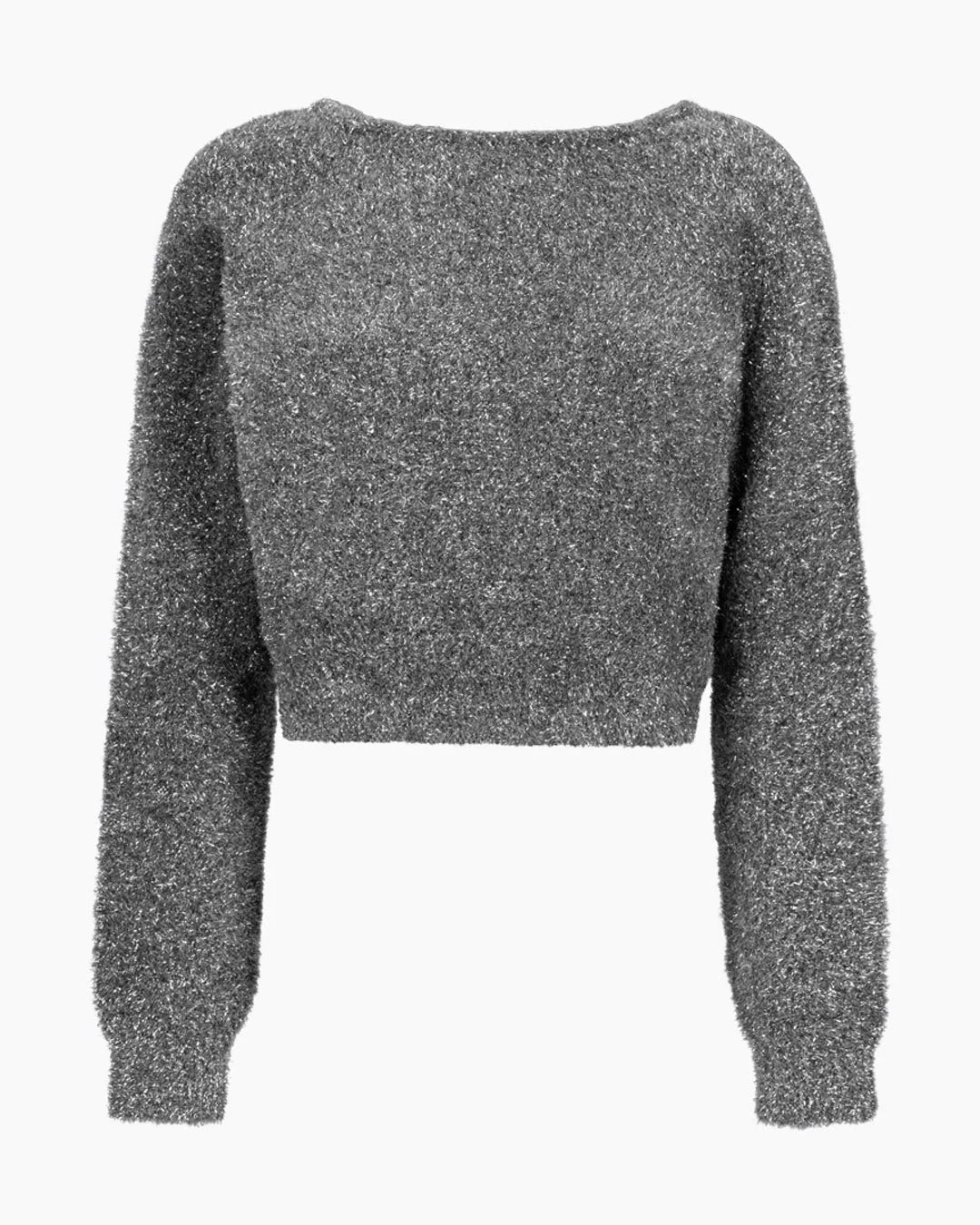 Another Label Adea Knitted Pull Donkergrijs Dames