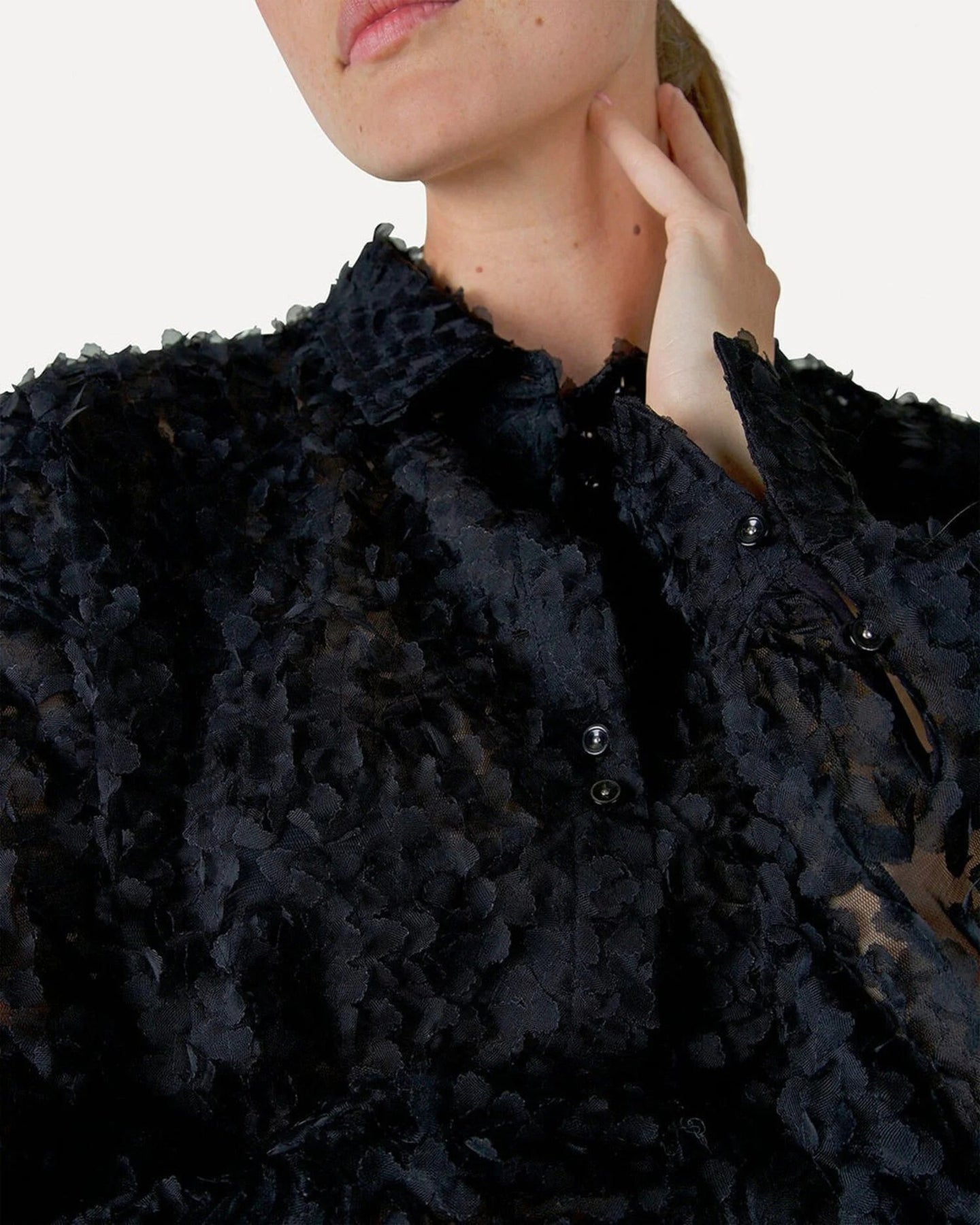 Another Label Althea Shirt Ls Zwart Dames