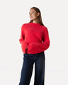 Another Label Amaya Knitted Pull Ls Rood Dames