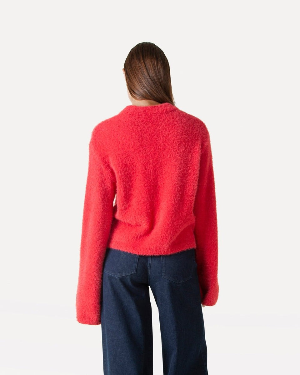 Another Label Amaya Knitted Pull Ls Rood Dames