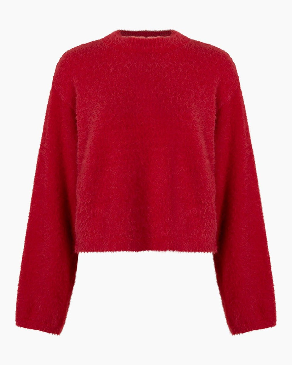 Another Label Amaya Knitted Pull Ls Rood Dames