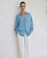 Another Label Boisy Shirt Ls Lichtblauw Dames