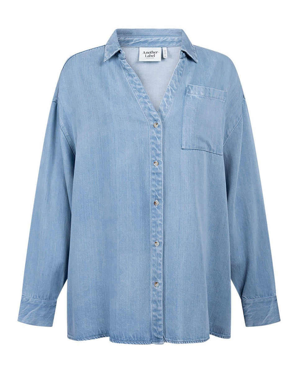 Another Label Boisy Shirt Ls Lichtblauw Dames