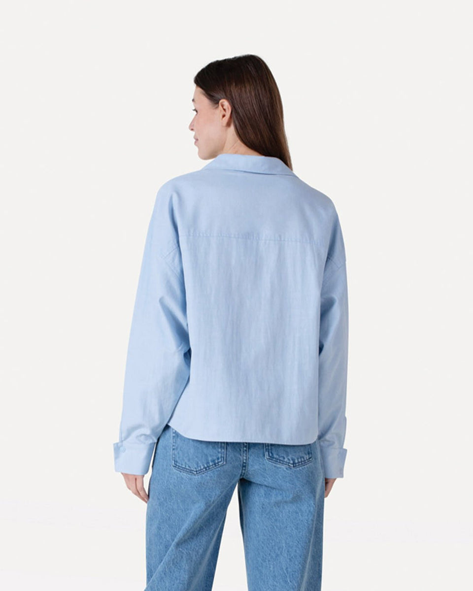Another Label Chantay Shirt Ls Lichtblauw Dames
