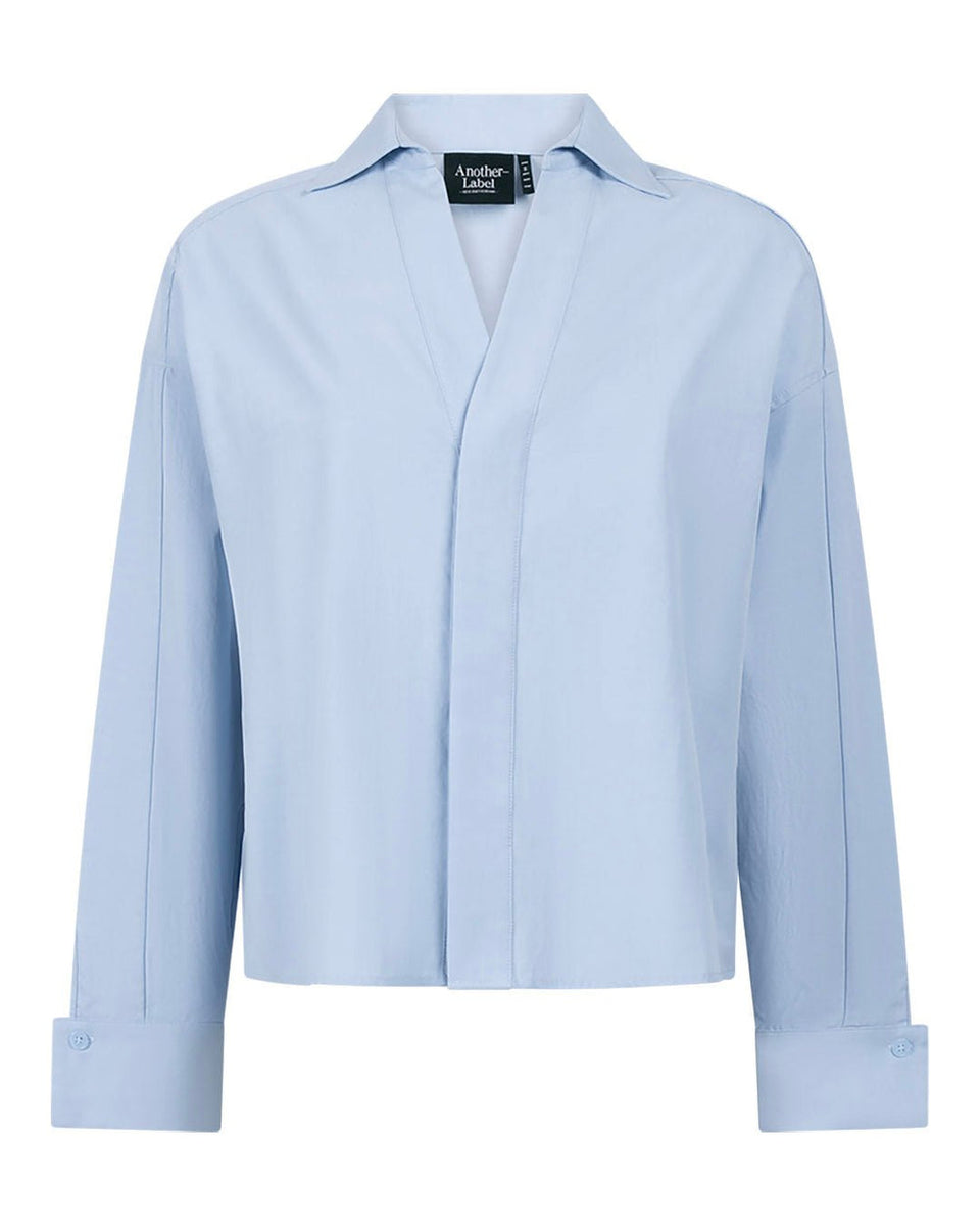 Another Label Chantay Shirt Ls Lichtblauw Dames