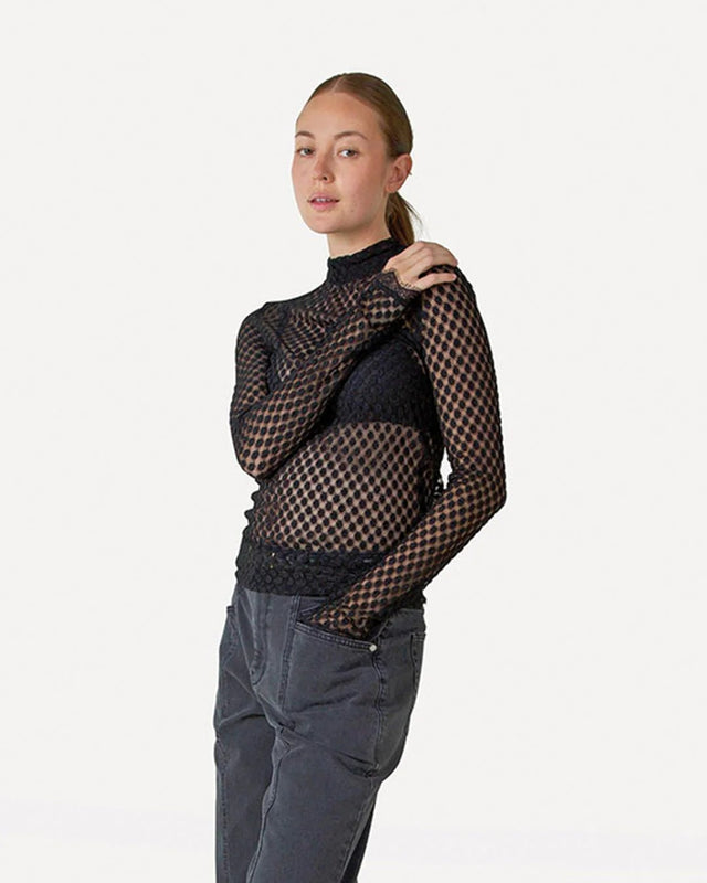 Another Label Depew Top Zwart Dames