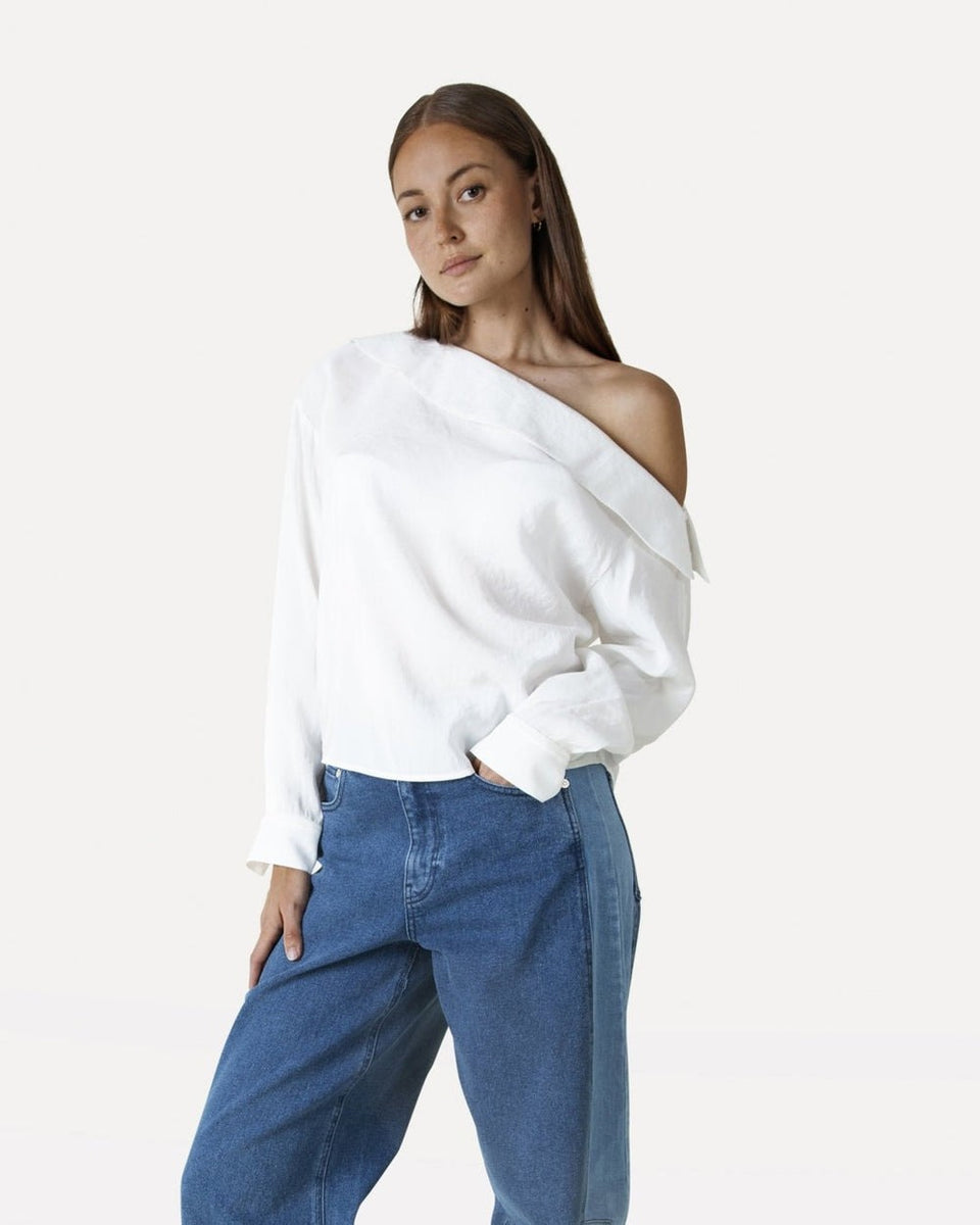 Another Label Dezi Top Ls Wit Dames