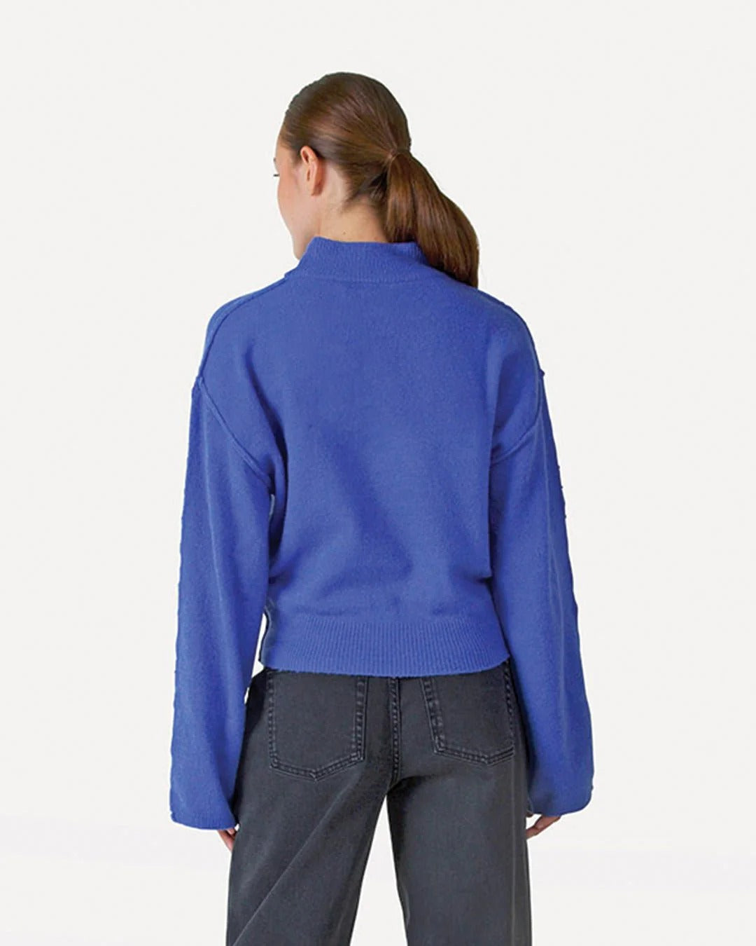 Another Label Emilia Knitted Pull Blauw Dames