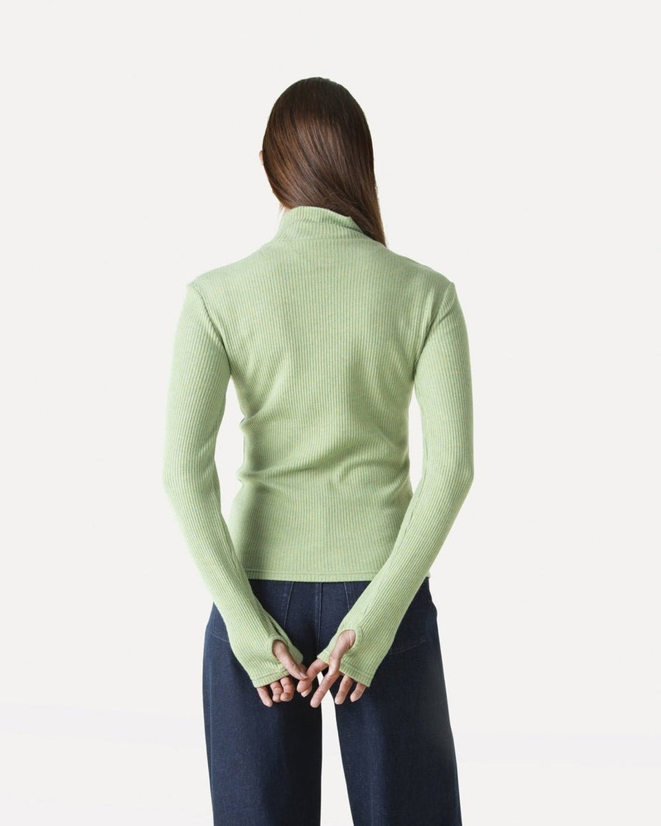 Another Label Enith Top Ls Lichtgroen Dames