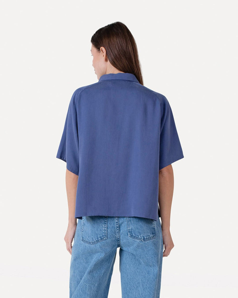 Another Label Esila Shirt Ls Blauw Dames