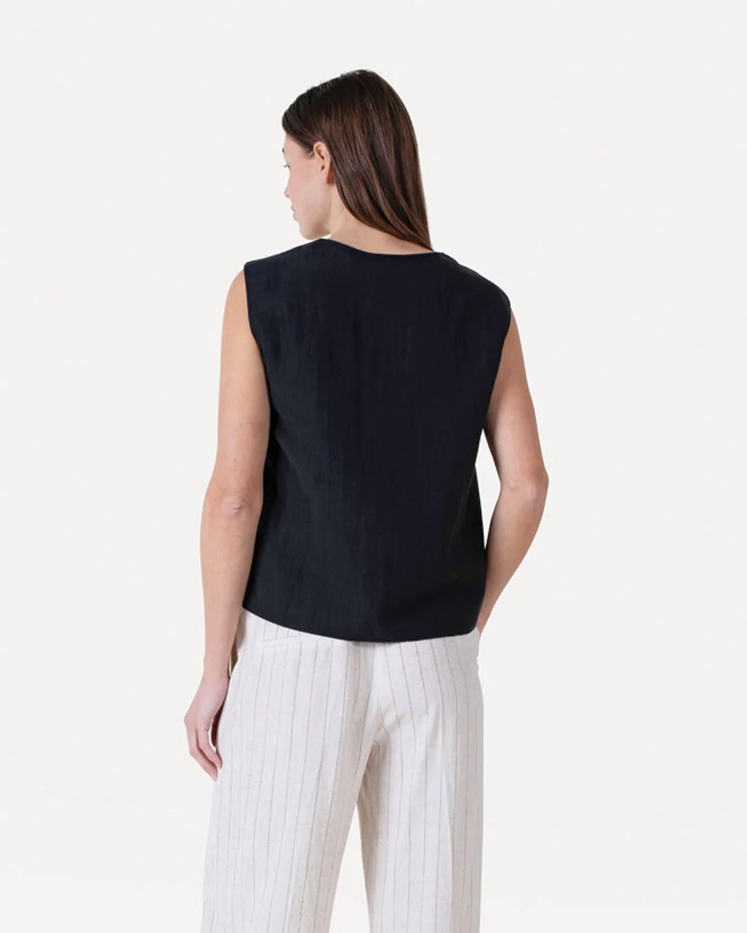Another Label Lucie Top Zwart Dames