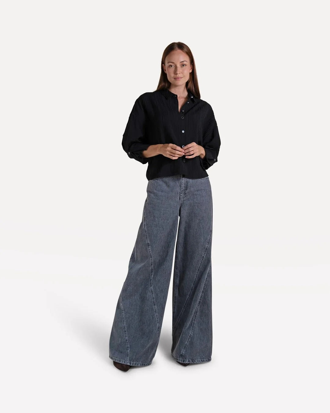 Another Label Manon Shirt Zwart Dames