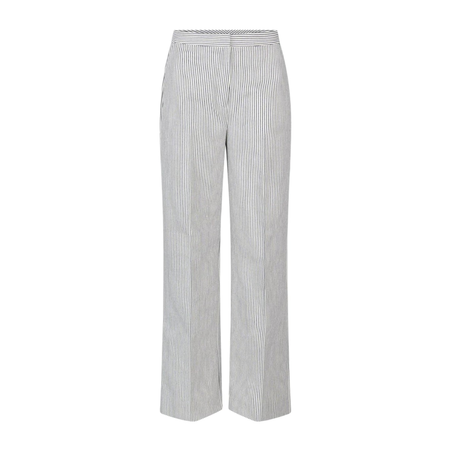 Another Label Moore Wide Stripe Pants Blauw Dames