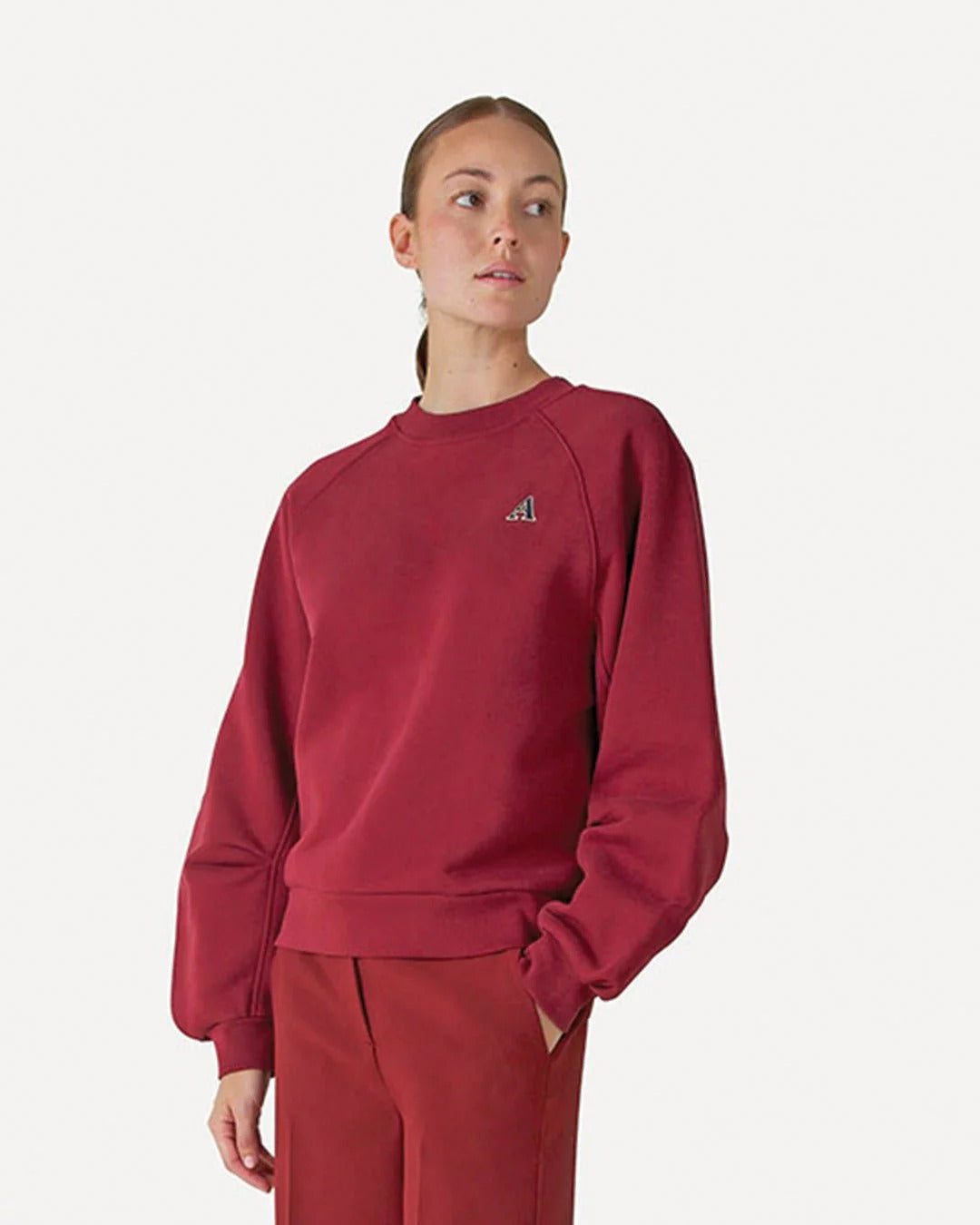 Another Label Nia Amsterdam Sweater Rood Dames