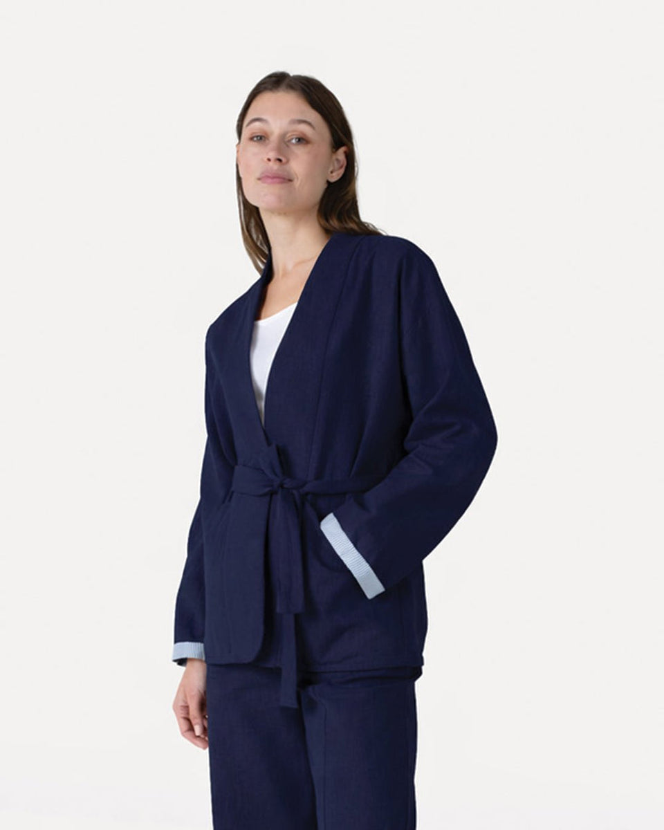 Another Label Perrine Jacket Donkerblauw Dames
