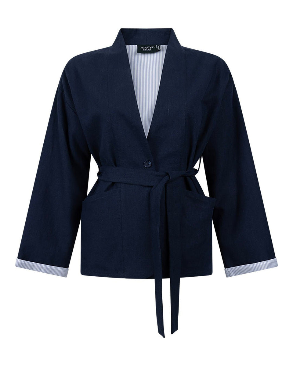 Another Label Perrine Jacket Donkerblauw Dames