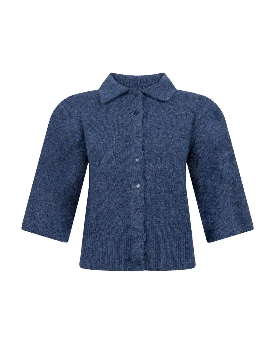 Another Label Talia Knitted Cardigan Donkerblauw Dames