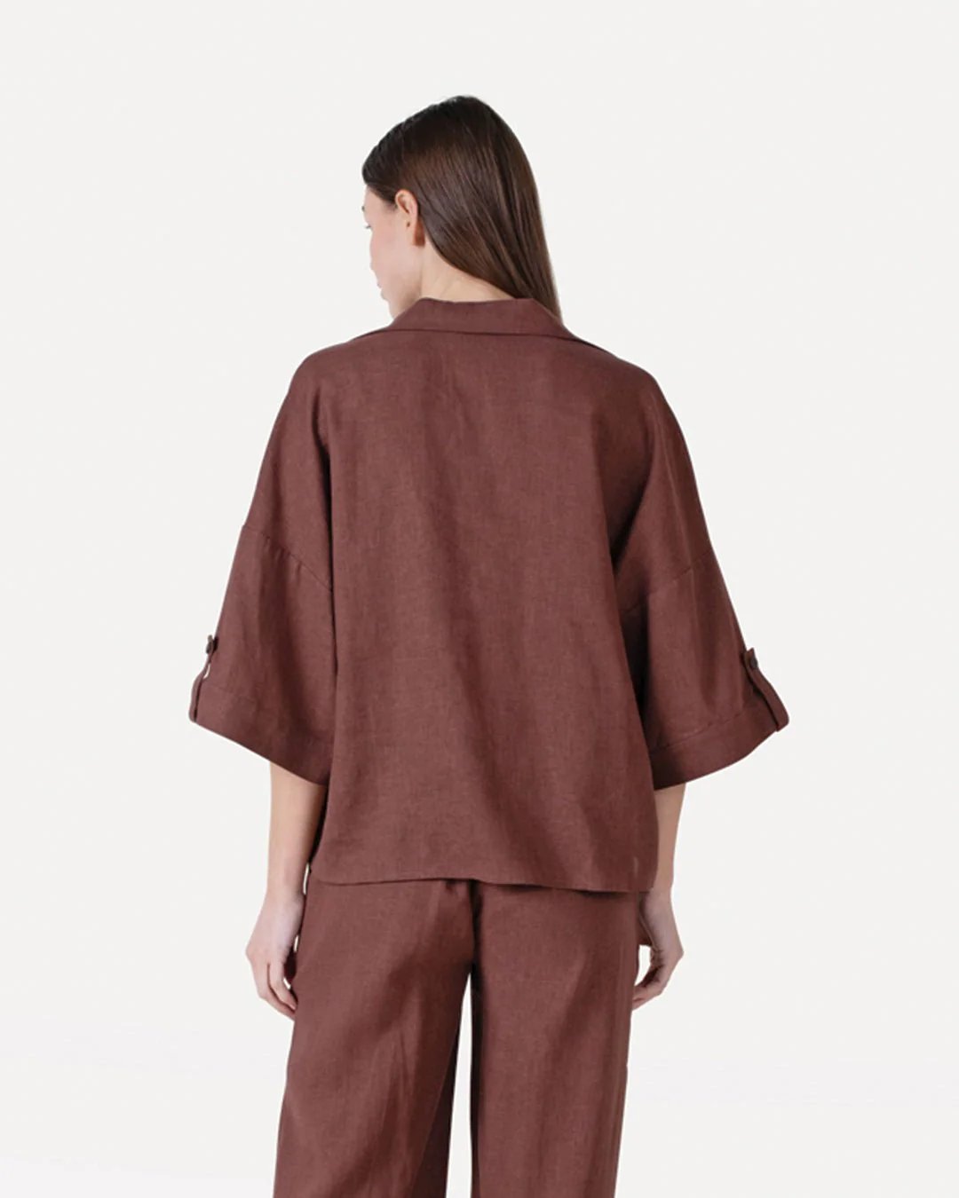 Another Label Valerie Shirt Donkerbruin Dames
