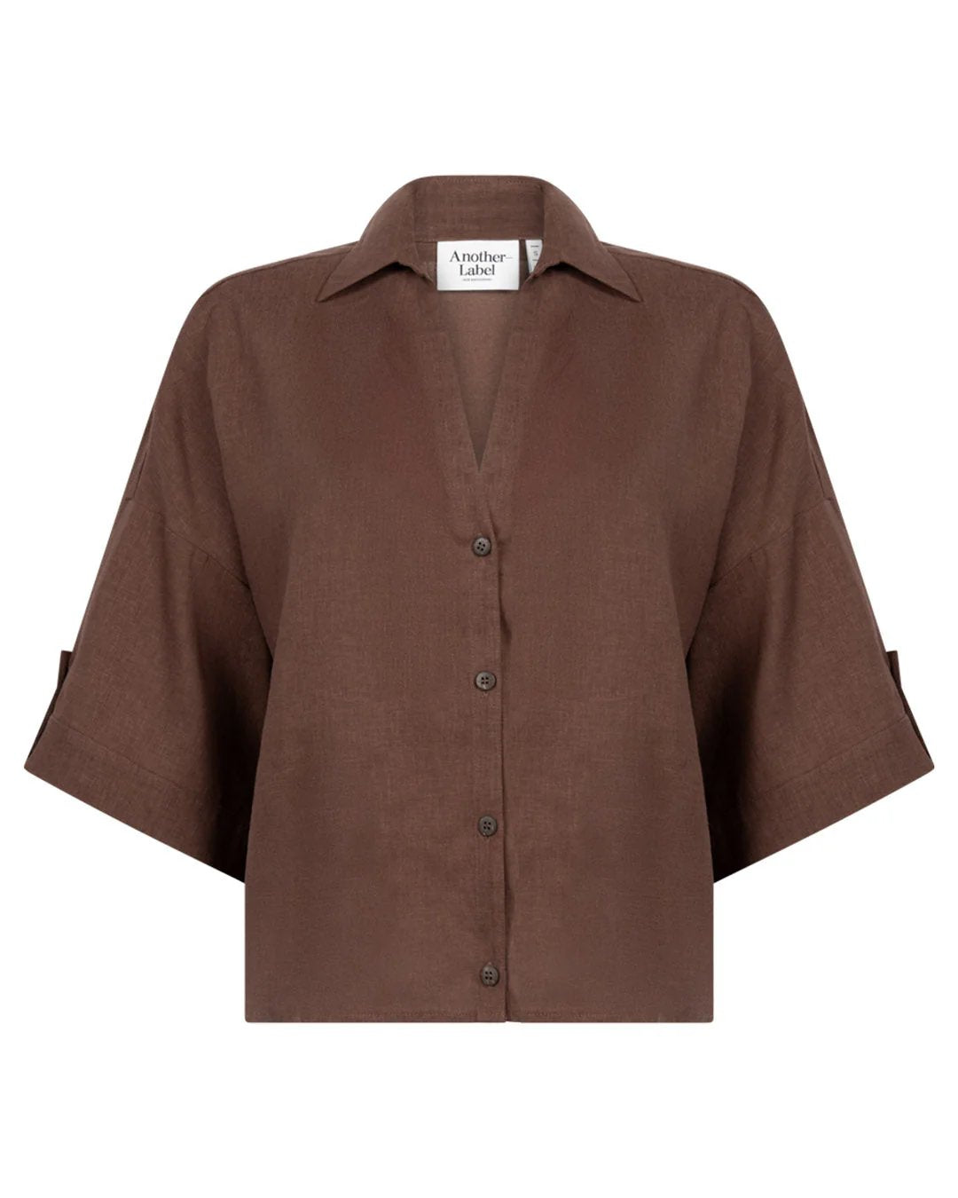 Another Label Valerie Shirt Donkerbruin Dames