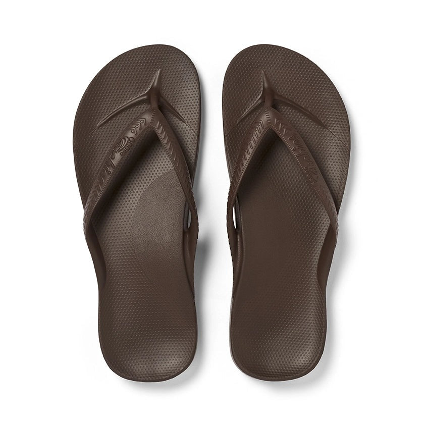Archies Arch Support Flipflops Donkerbruin Unisex