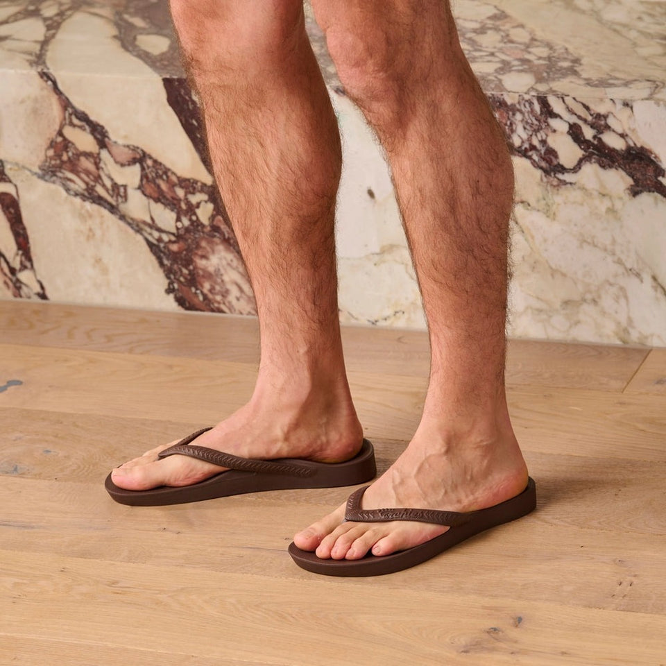 Archies Arch Support Flipflops Donkerbruin Unisex