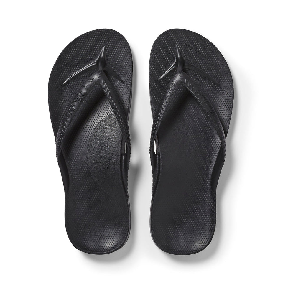 Archies Arch Support Flipflops Zwart Unisex