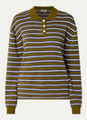 Boii Studios Adanne Polo Knit Donkergroen Dames