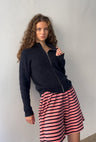 Boii Studios Milla Zipper Knit Donkerblauw Dames