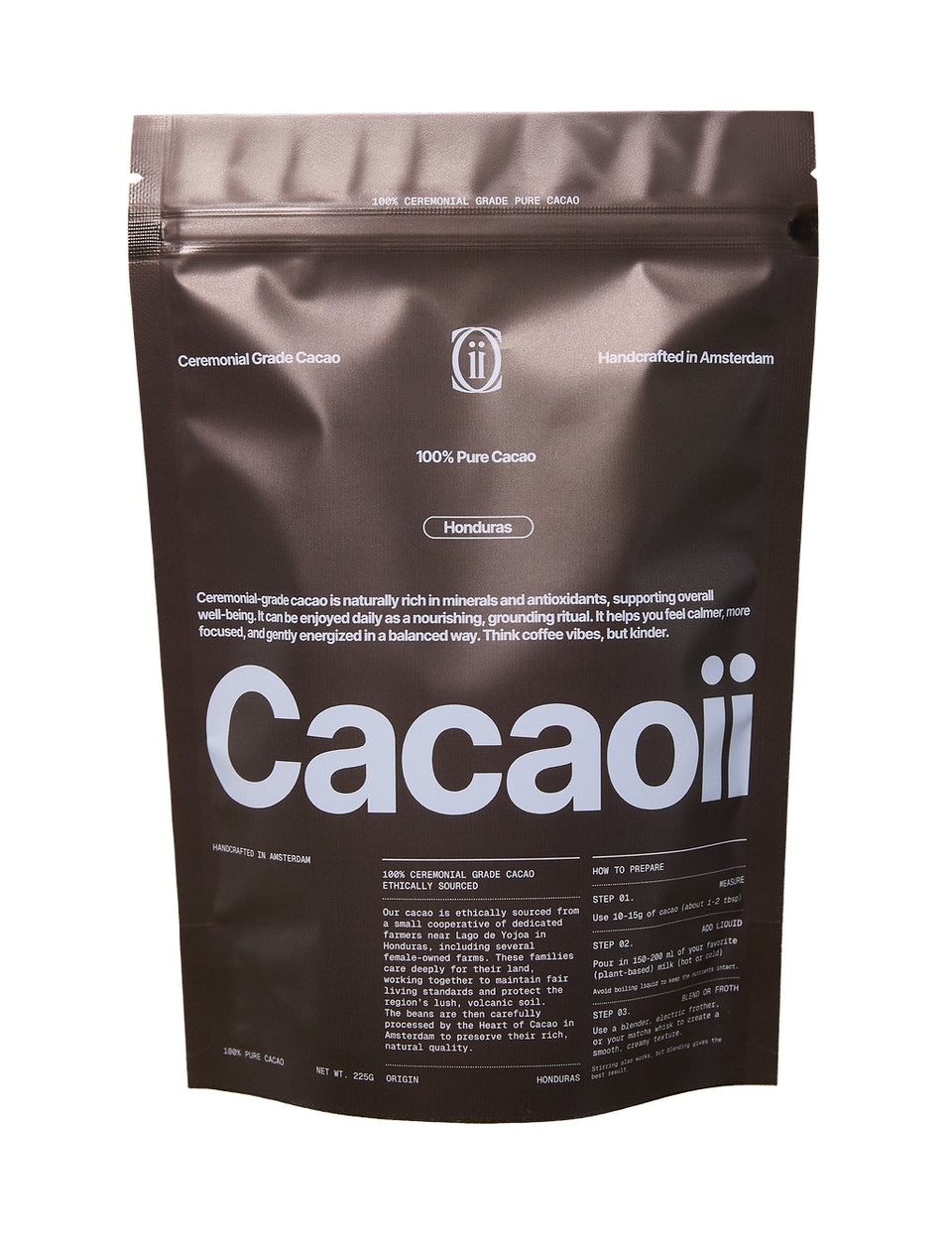 Cacaoii Ceremonial Grade Cacao - 225gr Donkerbruin Unisex